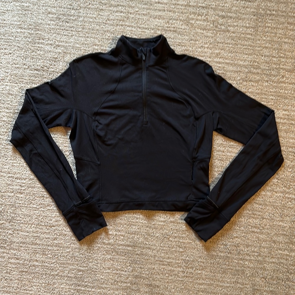 Lululemon cropped quarter zip